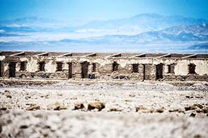 verfallene Hausbaracken