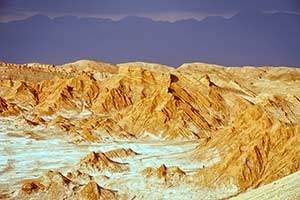 Mondtal bei Sonnenuntergang