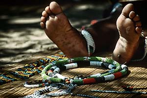Versandeter Fensterrahmen in Kolmanskop