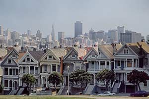 Traditionelle Häuser in San Francisco